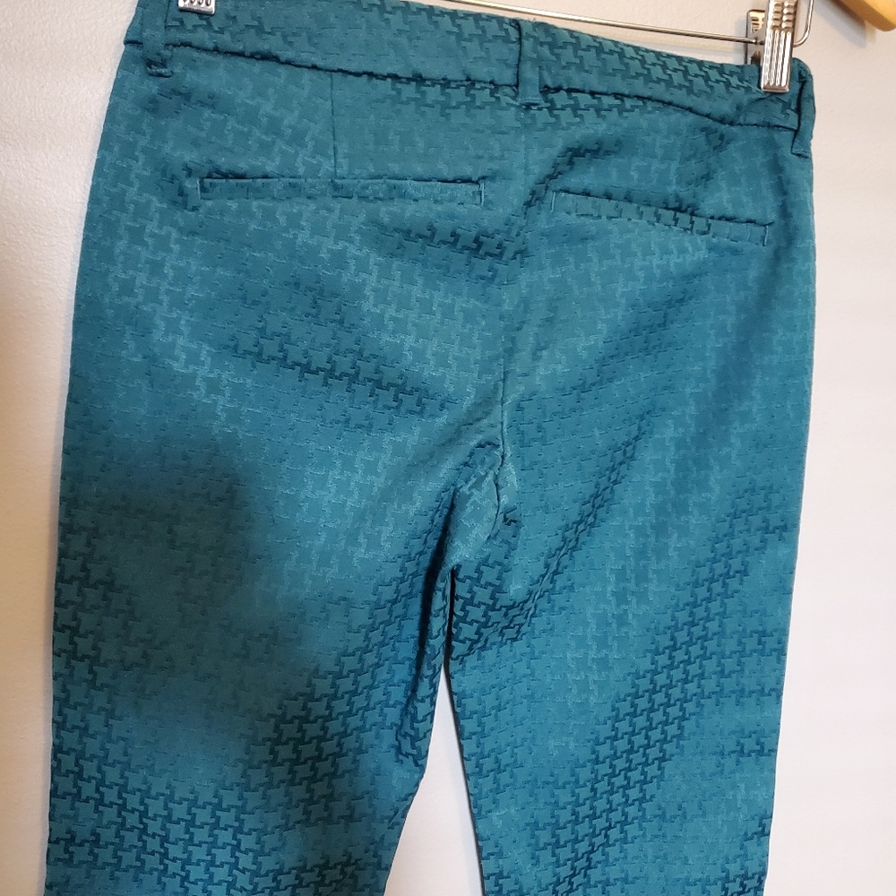 Old Navy Pixie Blue/Green Patterned Pants - Size 2 R - Picture 6 of 8